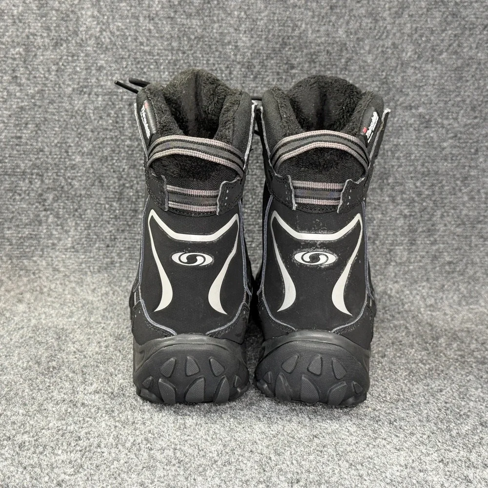 Salomon Snow Trip Winter Boots Mens 11.5 Black Waterproof Thinsulate Oudoor Snow